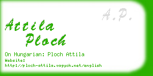 attila ploch business card